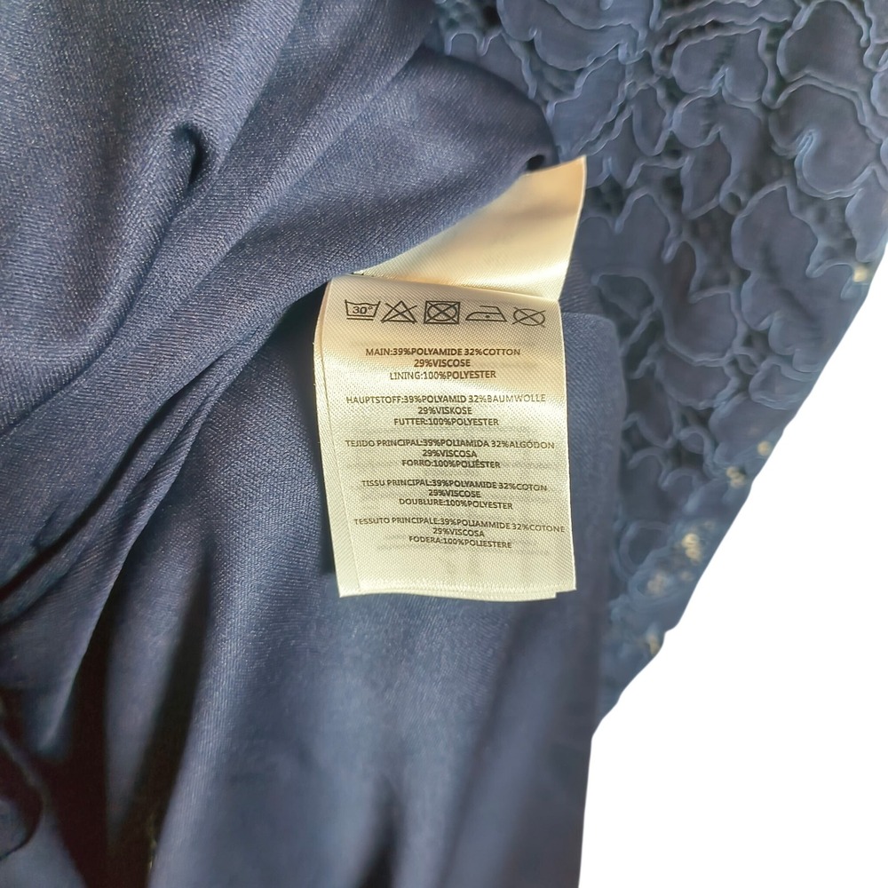 Six Stories Navy Lace Corset Maxi Dress Women's US 6 Strapless Formal Gown NWT - Picture 6 of 7